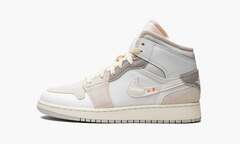 Air Jordan 1 Mid SE GS "Craft Inside Out White Grey"