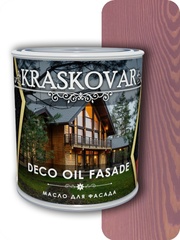 Масло для фасада Kraskovar Deco Oil Fasade бургундия