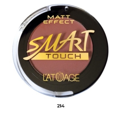 L’atuage Румяна компактные SMART TOUCH №214 розово-коричневый