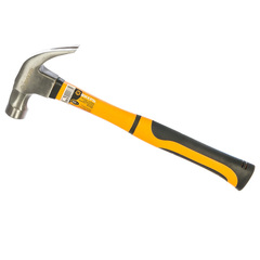 Молоток-гвоздодёр 450гр фиберглассовая 2-х компонентная ручка, магнит Вихрь в интернет-магазине ЯрТехника