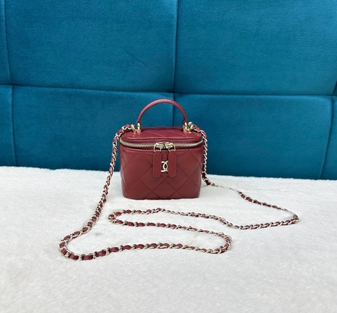 Сумка Chanel Vanity mini , бордовый