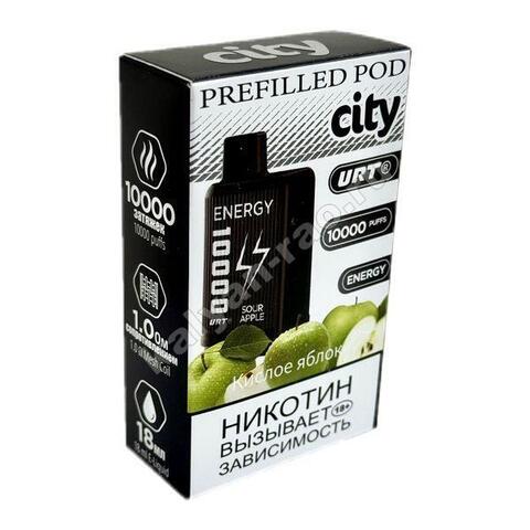 Картридж City Energy - Кислое яблоко 10000 затяжек