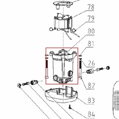 Корпус статора ПУЛЬСАР ПЭ 52-1700 (900-881-080)