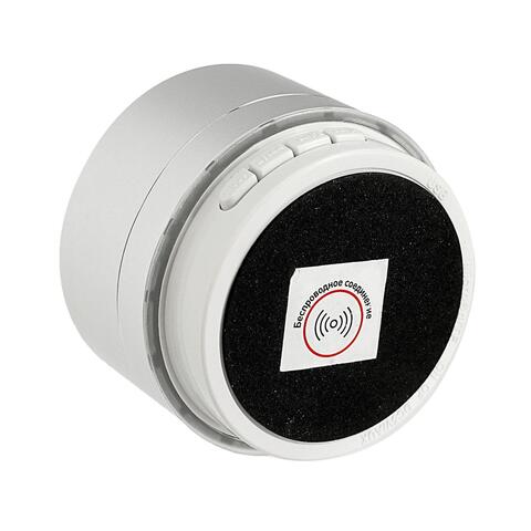 Портативная колонка Luazon LAB-05, 3 Вт, 520 мАч, Bluetooth, USB, microSD, microUSB, серебристый