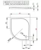 Radaway SDE1090-01L Delos E 100x90 Left white