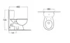 Aquatek AQ2780-00  AQ2780-00 КАИР Унитаз напольный  с бачком 660*360*720, косой выпуск, сиденье из полипропилена, крепеж