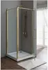 Aquanet 184916 Компл.2 - NBB1221-1 R Душевая шторка BETA CUBE CLASSIK(900 х 900 х2000) золото,стекло прозрачное 8 мм (184916)