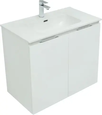 Aquanet 274112 Тумба с раковиной Алвита new 80 подвесная 2 дв.цв.белый матовый (274112)