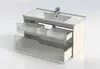 Aquanet 212664 Тумба с раковиной Aquanet Модена 100 белый (212664)