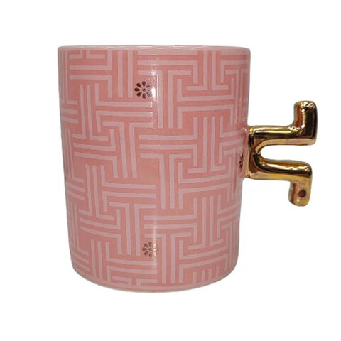 Керамическая кружка, розовый, 325 мл