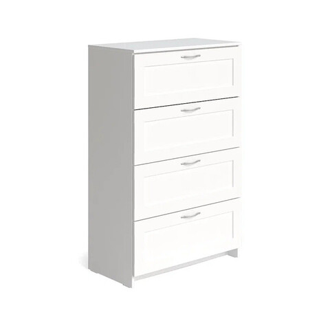СИРИУС комод 4 ящика, 78.2х41.2х123.4 см, белый