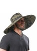Картинка шляпа Skully Wear extra wide Brim green camo - 13