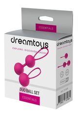 Набор розовых вагинальных шариков PLEASURE BALLS & EGGS DUO BALL SET - 