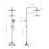 Ramon Soler Душевая система без излива с регулировкой высоты TITANIUM 187402RP240