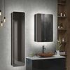 Зеркало-шкаф с подсветкой ART&MAX LECCE AM-Lec-560-850-1D-R-DS-F-Nero