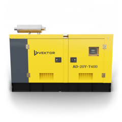 Дизельный генератор Vektor AD-20Y-T400 в шумозащитном кожухе
