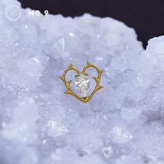 Thorn Heart Crystal PVD Yellow