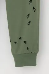брюки  для мальчика  КР 400795-1/папоротник,следы динозавра к540