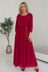 Платье Селеста (брусничный) Р11-1088/3 Nikol