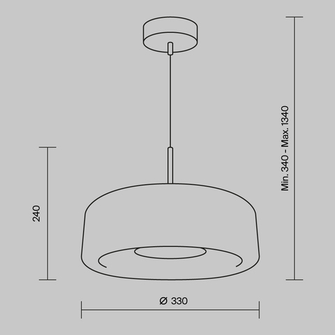 Подвесной светодиодный светильник Maytoni Madmen MOD127PL-L6AM