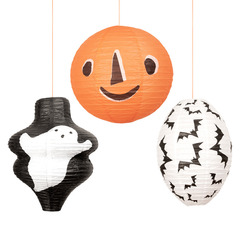 Подвесные шарики-фонарики “Halloween” 3 шт. (2025)