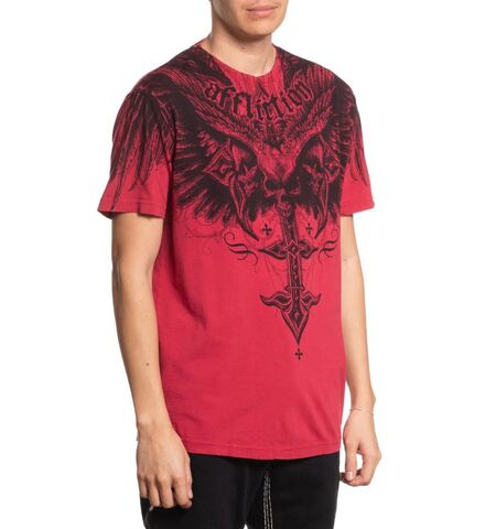 Affliction | Футболка мужская Death Eyes Tee Red A12805 справа