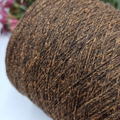 Буретный шелк Indian Bourette Tweed 533м/100гр Каперсовый 03