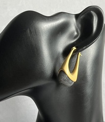 Серьги капли с цветной вставкой в стиле BOTTEGA