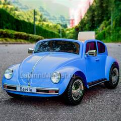 Детский электромобиль "Volkswagen Beetle" JE1818 6V, синий