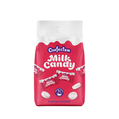 Молочная таблетированная конфета «Confectum Milk Candy» со вкусом клубники, 50 гр х 12 шт