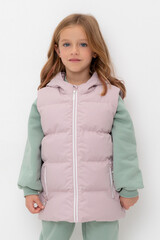 жилет  для девочки  ВК 35018/1 ГР (128-152)