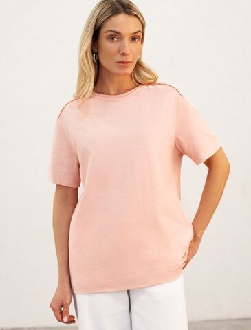 Футболка из фактурного полотна из 100% хлопка  D49.077 (114639)