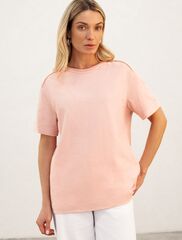 Футболка из фактурного полотна из 100% хлопка  D49.077 (114639)