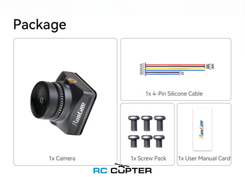 FPV камера RunCam Phoenix 2 SPV5 (1200TVL, 19*19 мм, 7.5 г)