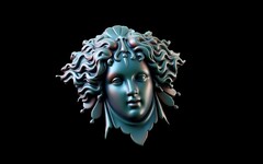 Силиконовый молд № 2031 Горгона мини