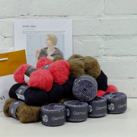 JEWEL/ДРАГОЦЕННОСТЬ Набор пряжа+описание для жилета