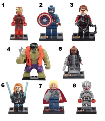 Minifigures Super Heroes Blocks Building Series 21