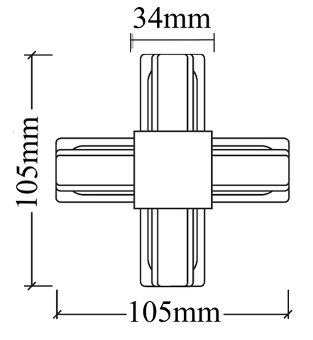 Соединитель X-оНастенный светильникзный (однофазный) Crystal Lux CLT 0.211 09 WH