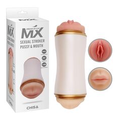 Двусторонний мастурбатор Sexual Stroker Pussy & Mouth - вагина и ротик - 