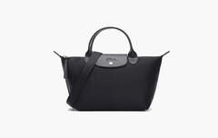 Longchamp Le Pliage Recycled Canvas M Handbag "Black"