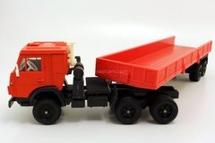 KAMAZ-5410 with semitrailer ODAZ-9370 red Elecon Arek 1:43