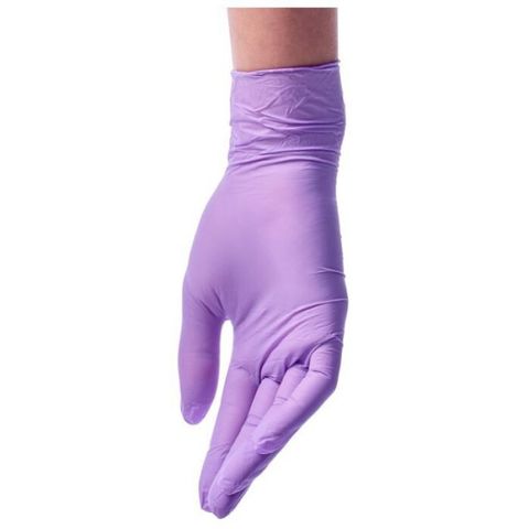 Перчатки Benovy р.М нитриловые СИРЕНЕВЫЙ