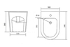 Aquatek AQ1276-00 ОБЕРОН/ БЕТТА Биде напольное 540*360*390мм, крепеж