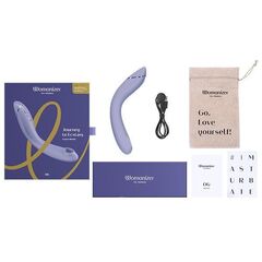 Сиреневый стимулятор G-точки Womanizer OG c технологией Pleasure Air и вибрацией - 17,7 см. - 