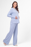 Костюм для беременных 15927 голубой