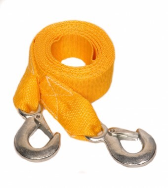 Трос 2,5 т буксировочный , 2 крюка, пакет SТЕLS