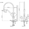 Sancos Dora SC4003MB Смеситель для кухни с гибким изливом и возможностью подключения фильтра для воды, цвет матовый черный