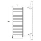 Полотенцесушитель электрический Point PN10150SE П15 500x1000 левый/правый, хром