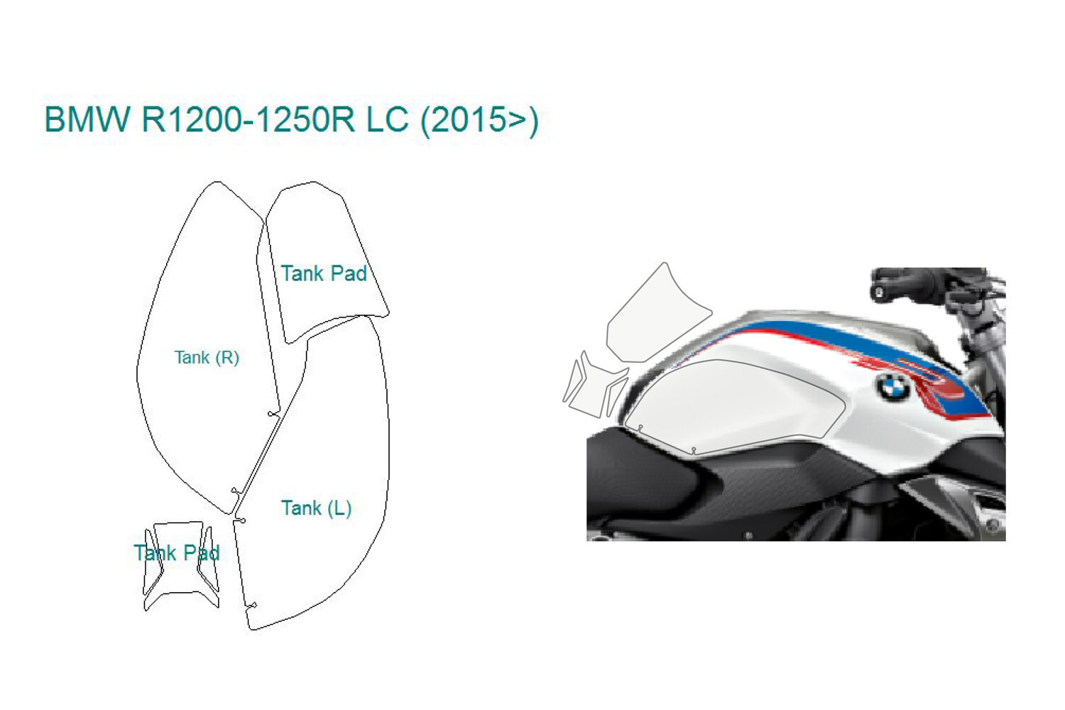 Прозрачные пленки VentureShield для защиты краски бака BMW R1200/1250R LC –  купить по лучшей цене с доставкой по Москве и России | Интернет-магазин  MotorMir.com