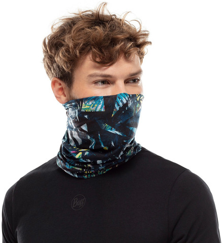 Картинка бандана-труба Buff CoolNet Reflective Ipe Navy - 2